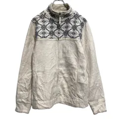 L.L.Bean フリースジャケット エルエルビーン M レディース ホワイト アウトドア キャンプ 古着卸 アメリカ仕入 a612-6111