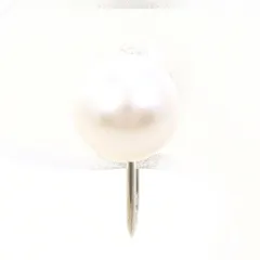 K18WG　イヤリング　clip-on earrings（片耳）　パール　（真珠）　総重量約1.1g