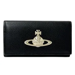 ヴィヴィアン・ウエストウッド Vivienne Westwood キーケース レディース メンズ ブランド レザー ブラック 4連 シャンパンゴールド金具 シンプル おしゃれ かわいい かっこいい 【中古】