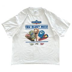 XL 00s ブルーバニー 企業 プロモーション Tシャツ アイスクリーム ポリコットン ビックサイズ ホワイト