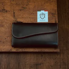 長財布 本革 ブライドルレザー メンズ ヌメ革　ロングウォレット　栃木レザー