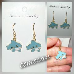サメピアス(イヤリング他変更可能)