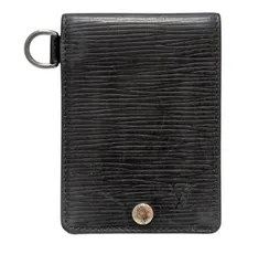 ルイヴィトン エピ カードケース M60082 ポルトカルトID バンドリエール定期入れ 名刺入れ ノワール ブラック 黒 パスケース LV LOUISVUITTON 