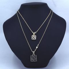 シルバー SV925 ハワイアンジュエリー ペアネックレス