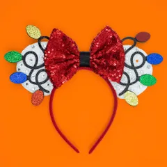 ノーブランド品 カチューシャ スパンコール クリスマス ミニー 飾り