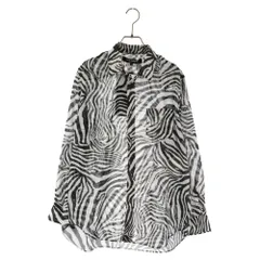 JUNYA WATANABE COMME des GARCONS (ジュンヤワタナベ コムデギャルソン) ゼブラシアーシャツ JF-B002 長袖シャツ ブラック/ホワイト レディースのサムネイル