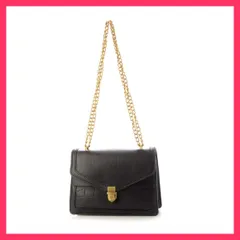 ★スタッフおすすめ★クロコダイル型押しチェーンショルダーバッグ  クロコダイル調合皮×チェーンショルダーが高見えのショルダーバ 上品　おすすめ おしゃれ　★売れ筋★　人気 高見え　高級感