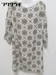 ◇ COLLAGE GALLARDAGALANTE コラージュ ガリャルダガランテ 七分袖 膝丈 ワンピース サイズF アイボリー レディース 【中古】 【1002800658978】のサムネイル