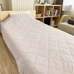 【ロマンス小杉】シルクわた肌掛け布団 洗える 綿100% ニット生地 キルトケット シングル 150×210cm 真綿肌掛け布団 肌布団 真綿布団 シルク布団 洗える 絹100% オールシーズン インナー 夏 春のサムネイル