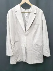 ◇ H&M エイチ アンド エム 長袖 ジャケット サイズEUR M US M ライトベージュ レディース P  【1407260035459】