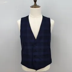 SUIT SELECT　AB6 サイズ　リバーシブル ベスト　ノーカラー　スーツセレクト