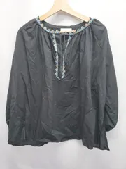 ◇ Θ CIAOPANIC TYPY チャオパニックティピー 刺繍デザイン 長袖 チュニック サイズＯＮＥ ブラック系 レディース E  【1507010003506】