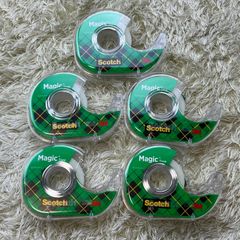【新品未使用】5個セット　Scotch メンディングテープ　カッター付き