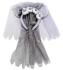 【中古】アクセサリー(非金属) ミニーマウス ゴースト花嫁風カチューシャ 「ディズニー・ハロウィーン2019」 東京ディズニーランド限定