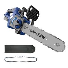 NANWEI チェーンソー充電式 12インチ ダイヤル給油式 工具レス調整 電動チェーンソー ブラシレスモーター 電動のこぎり 軽量 伐採・枝払い・枝打ち・薪作り・庭木の剪定 電動ノコギリ マキタ18Vバッテリー対応 本体のみ 【バッテリー・充電器別売り】