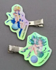 【中古】アクセサリー(非金属) スーパーセーラーウラヌス＆スーパーセーラーネプチューン 前髪クリップ2個セット 「美少女戦士セーラームーン」 オフィシャルファンクラブ Pretty Guardians/セーラームーンストア/ローソン限定