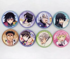 【中古】バッジ・ピンズ [単品] 柱(集合) 缶バッジセット(8個セット) 「鬼滅の刃 柱稽古編 関係者記念本」 同梱特典