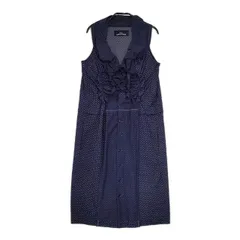 コムデギャルソン ノースリーブ ネイビー ロングワンピース COMME des GARÇONS ネイビーノースリーブロングワンピース