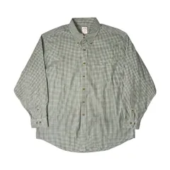 Brooks Brothers ブルックスブラザーズ チェック柄 ノンアイロン BD 長袖シャツ XL/グリーン 系