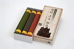 梅薫堂 美薫芳潤 三種香 / 日本製 淡路島 株式会社 線香 お香 アロマ 実用 仏壇 お盆 彼岸 香り 香木 白檀 沈香 伽羅のかおり びくんほうじゅん 天然香料