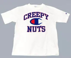 【中古】Tシャツ Creepy Nuts Tシャツ ホワイト Sサイズ 「Creepy Nuts×Champion」