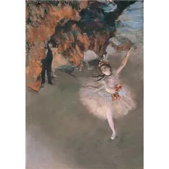 世界の名画シリーズ プリハード複製画 エドガー・ドガ作 「エトワール（舞台の踊り子）」額縁付