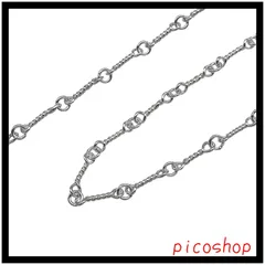 Necklace Twist ネックレス ツイスト ツイストチェーン 長さ Chain チェーンのみ メンズ レディース シルバー925 50cm スクリューチェーン 925シルバー製 [ゴロクロ]