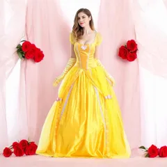 ベル ドレス 大人 ベル 衣装、コスチューム DLX 大人女性用 美女と野獣 ディズニー