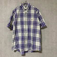 【90s VINTAGE】LACOSTE BASI.S.A 半袖シャツ チェック【メンズM】