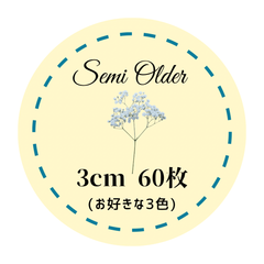【セミオーダー】3色選べます！ (3cm 60枚限定)
