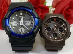 恋人たちのGショックペアウォッチ G-SHOCK BABY-G ペア腕時計 カシオ 2本セット 電波ソーラー gショック GAW-100B-1A2JF BGA-2510-5AJF  ラッピング無料 手書きのメッセージカード