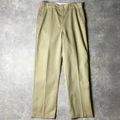 80s USA製 Dickies 874 チノ ワーク パンツ 36 32 / 80年代 アメリカ製 ビンテージ ディッキーズ チノパン カーキ ベージュ