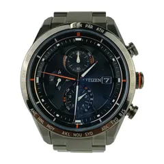 美品 CITIZEN シチズン 腕時計 アテッサ ACT Line AT8185-62E / H800-T025871 ブラック スーパーチタニウム メンズ エコ・ドライブ ソーラー電波