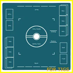 【在庫処分】OTOlife 厚さ3mm プレイマット 全面縫製仕様 ラバープレイマット 滑り止め 専用アウトドアグレードの600D防水収納バッグ カードゲーム 60×60cm (3mm厚スタイル 紺碧色)