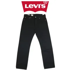 Levi's (リーバイス) ORIGINAL 501-0165 オリジナルフィット ブラックデニム ストレート ジーンズ BIG E BLACK LV034 32インチ