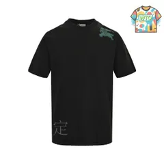 【今日特価】Burberry 24ss ショルダーホースプリント T シャツ(精梳綿生地)-1