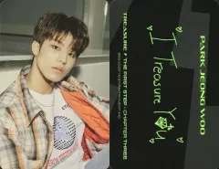 【中古】コレクションカード(男性) TREASURE/パク・ジョンウ/CD「THE FIRST STEP ： CHAPTER THREE」(BLACK Ver.)封入特典フォトカード