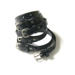 ダッチレザーカンパニー マサヨシ シルバー 黒 レザー時計ベルト 22mm 