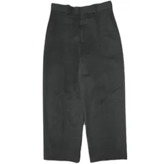 H BEAUTY&YOUTH エイチ ビューティーアンドユース 23AW ウールミックスフラノワイドテーパードパンツ 1214-177-8997 L チャコールグレー カシミヤ スラックス ボトムス g21516