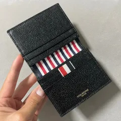 美品✨トムブラウン メンズ ロングウォレット 長財布 トリコロール レザー 黒 楽天市場】トムブラウン 財布の通販