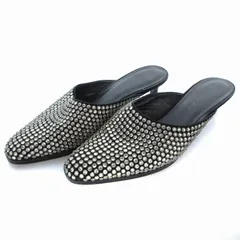 3.1 フィリップリム 3.1 phillip lim ミュール アーモンドトゥ ビジュー 37 黒 ブラック シルバー/US ■GY30のサムネイル