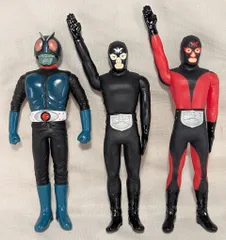 ⚠️レア・当時物　仮面ライダー　狼男　オオカミ男　旧バンダイ　スタンダードサイズ Yahoo!オークション -「狼男 ソフビ」の落札相場・落札価格