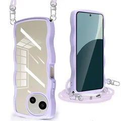 【特価セール】AQUOS R9/R10 ケース クリア ショルダー 耐衝撃 AQUOS R9 SH-51F/SH-51E ケース 人気 かわいい カバー 透明 アクオス R9/R10 スマホケース 薄型 軽量 首かけ 肩掛け 縄掛けケース ストラップ付き 取り