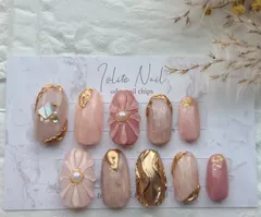 ぷっくりお花🌼ネイル