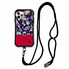 [iPhone15] スマホショルダー付 スカラー iPhone15 ケース 耐衝撃 i-coronケース iPhone16 15 14 Pro 13 12 11 Pro Max スマホケース アイフォン 全機種対応 スマホカバー scolar トランプ柄 コ