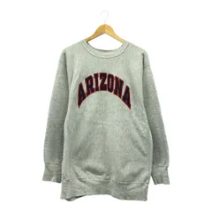 USA製　90’s　刺繍タグ　CHAMPION　チャンピオン　ARIZONA　ロゴプリント　スウェットシャツ　トレーナー　XXLサイズ　REVERSEWEAVE　リバースウィーブ　グレー