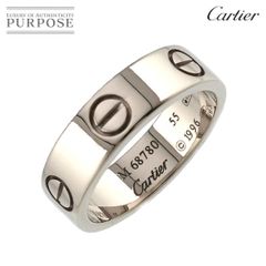 カルティエ Cartier ラブ #55 リング K18 WG ホワイトゴールド 750 指輪 Love Ring 90239080