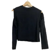 ADEAM FOXEY 2way 半袖 フリル カットソー ネイビー ADEAM FOXEY