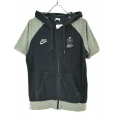 【NIKE】風車 刺繍半袖ジップアップパーカー