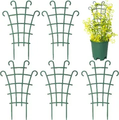fogman 支柱 園芸 トレリス 花支え 植物支柱 園芸用支柱 プランツサポート ガーデニング 6本セット(グリーン)のサムネイル